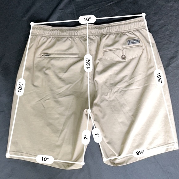VISSLA up cycled, polyester, cotton hemp stretch, quick dry Shorts - Picture 3 of 8